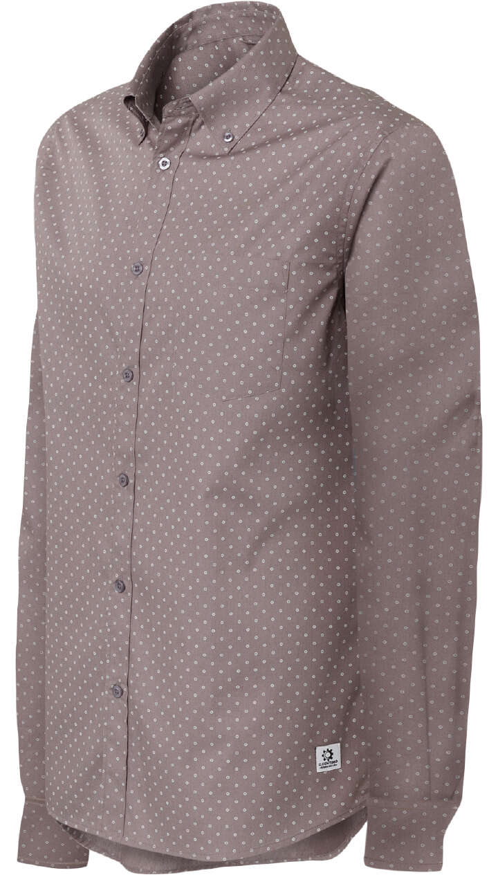 C.Centimo Classic Hemd 1/1 grau mit Punkten